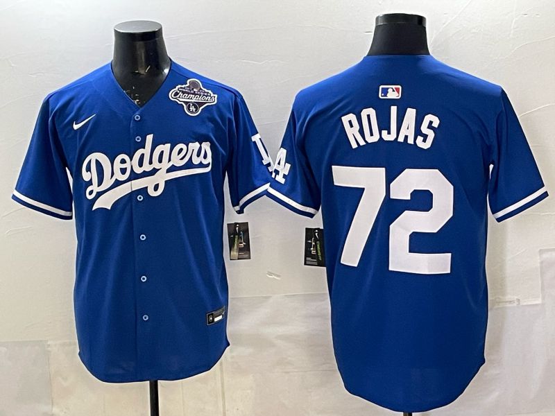 Men 2025 Los Angeles Dodgers #72 Rojas Blue Game Nike MLB Jersey style 0012->los angeles dodgers->MLB Jersey
